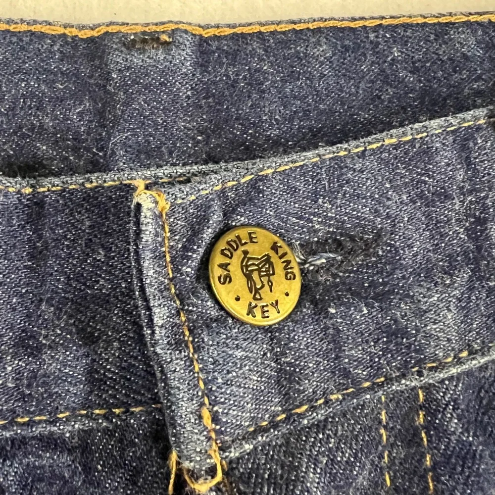 Vintage Saddle King Mens Dark Wash Jeans‎ Classic Fit 38x29 made in USA